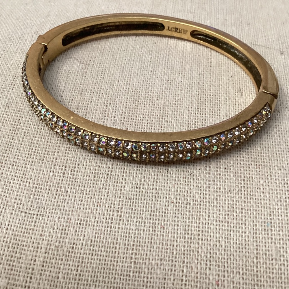 J.Crew J Crew Neon Pave sparkle Hinged Bracelet 1590 - Picture 2 of 8